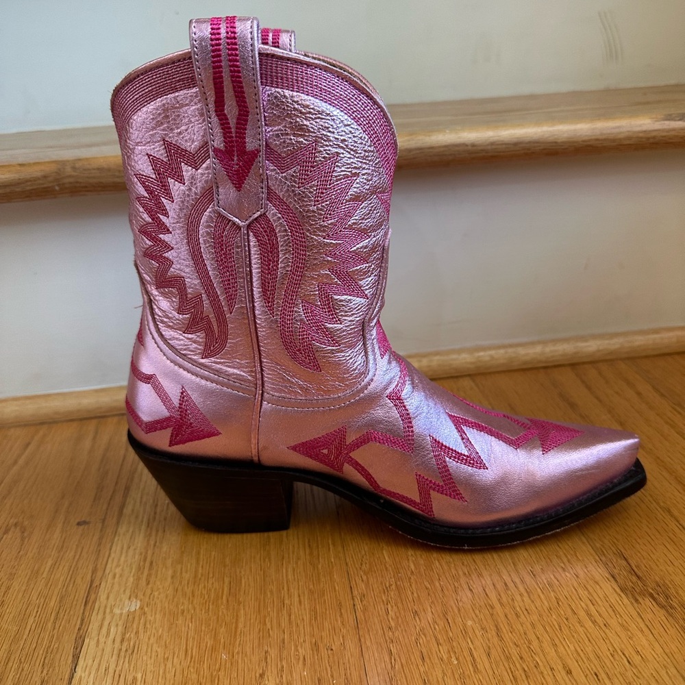 Miron Crosby Maggie Metallic Pink size 8.5